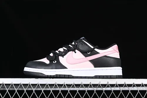 All Categories Nk SB Dunk Series Nk SB Dunk Low Low-top Sneakers Gift Box Nk Dunk Low Tokyo Raspberry Black Pink Customized Deconstructed Strap Casual Sneakers CW1590-100